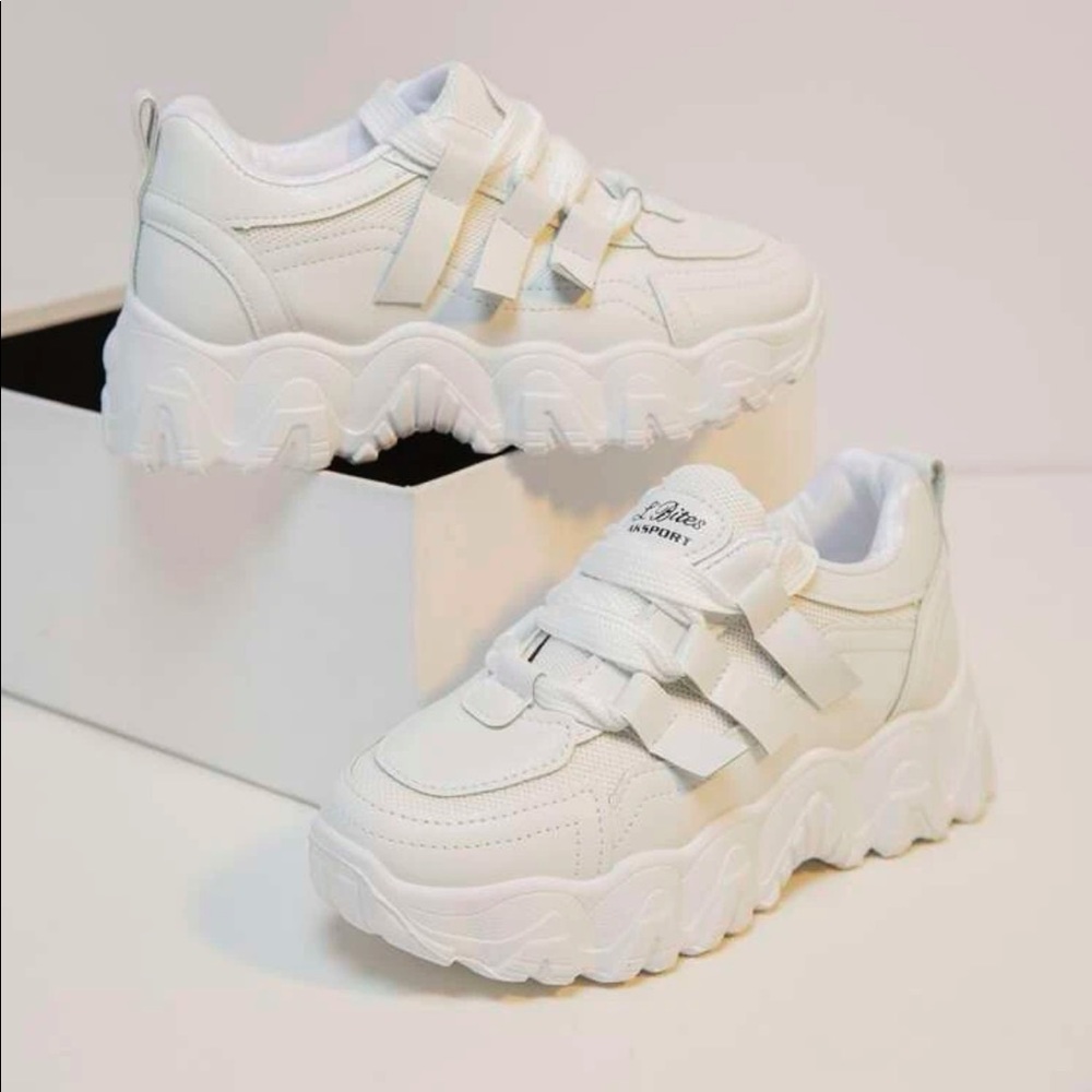 Chunky White Sneakers